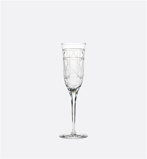 Engraved Champagne Flute Cannage 